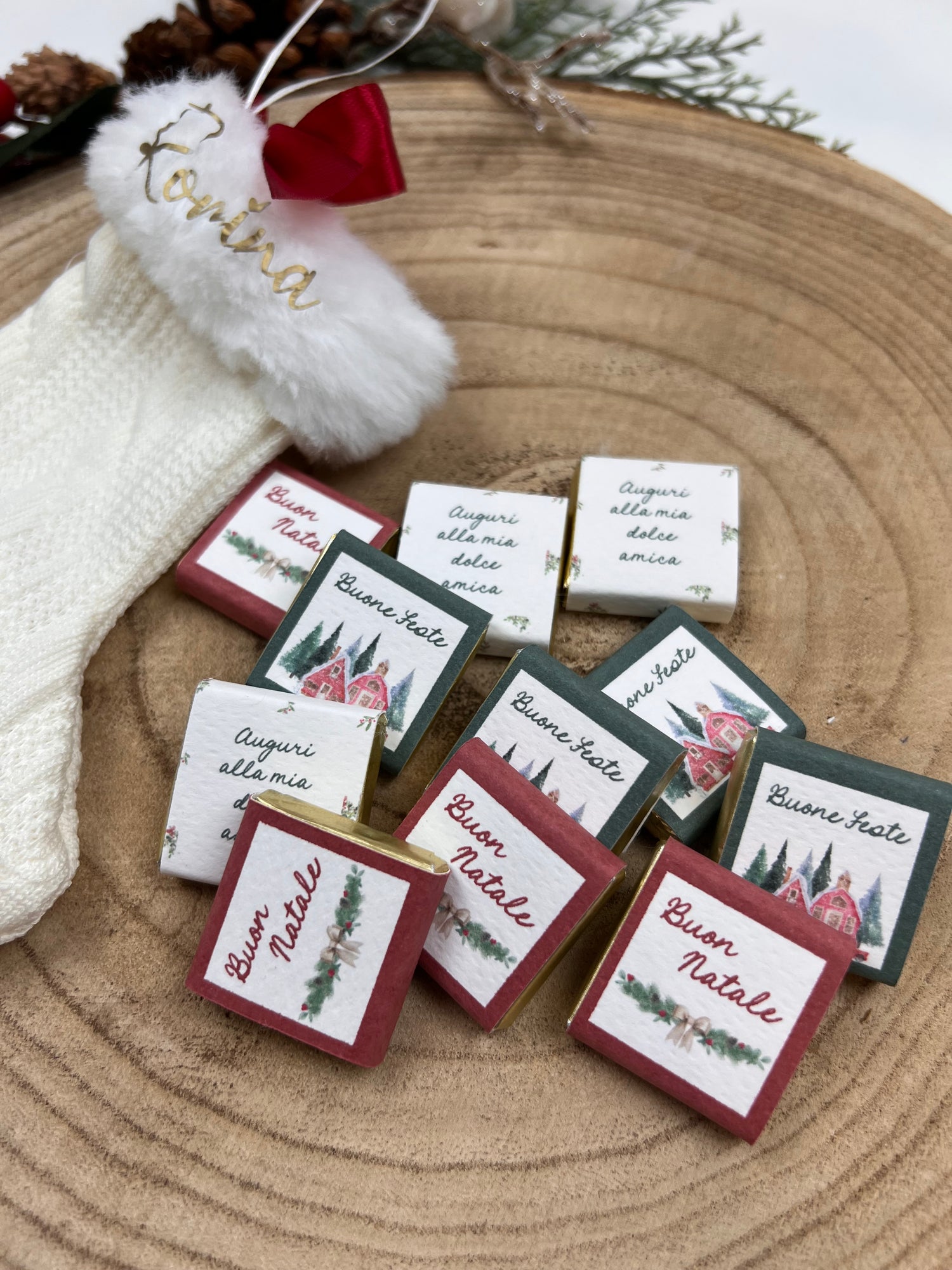 MINI CALZA CON CIOCCOLATINI