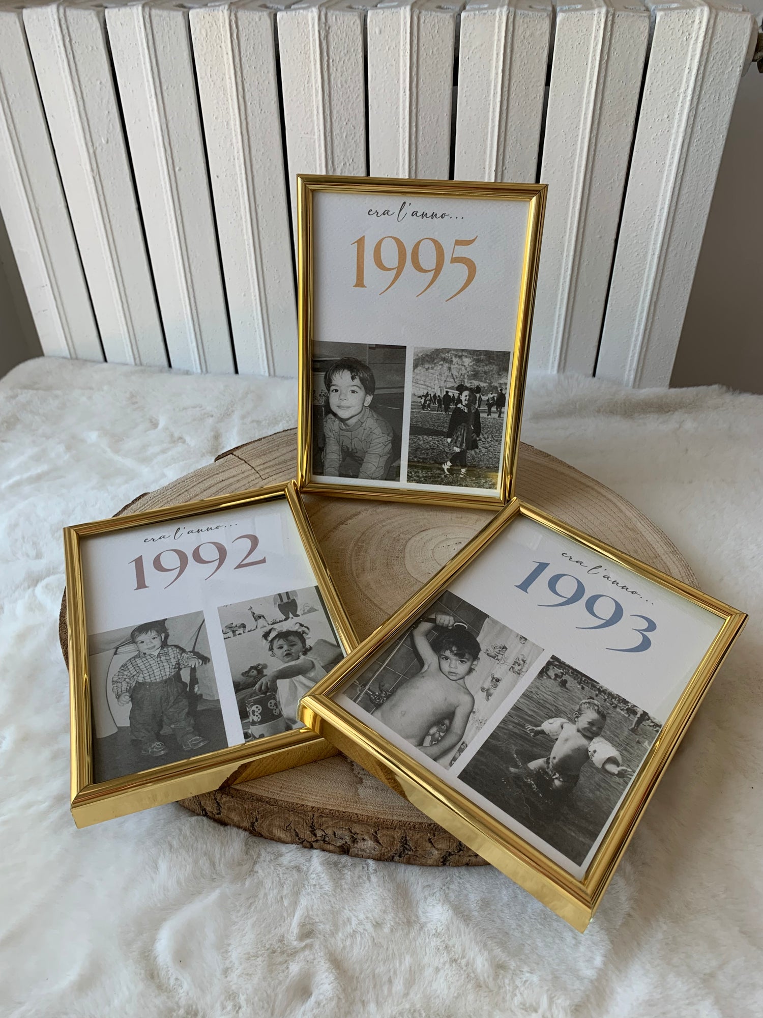 Card segnatavolo "Correva l'anno..."