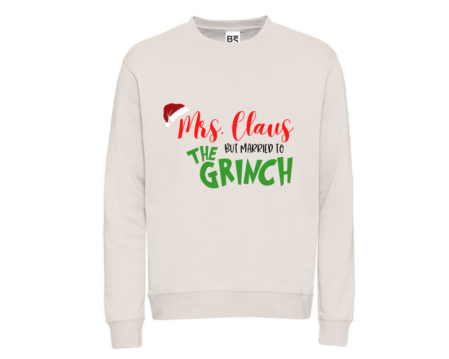 Felpa "Mrs claus but married to the Grinch"