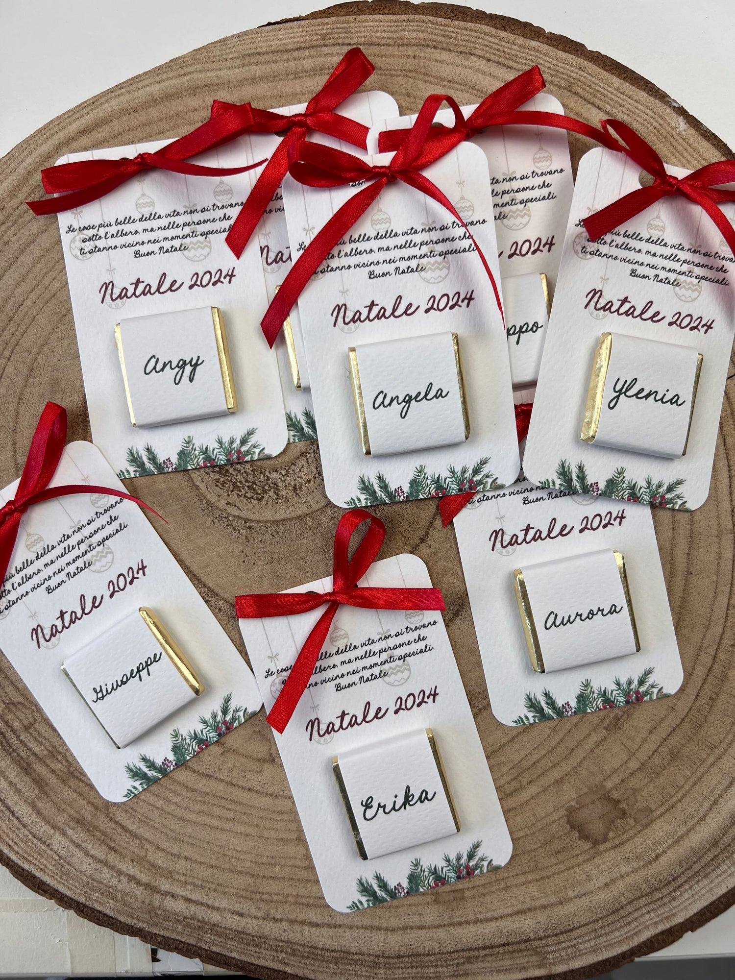 CARD SEGNAPOSTO CIOCCOLATINO NATALIZIO