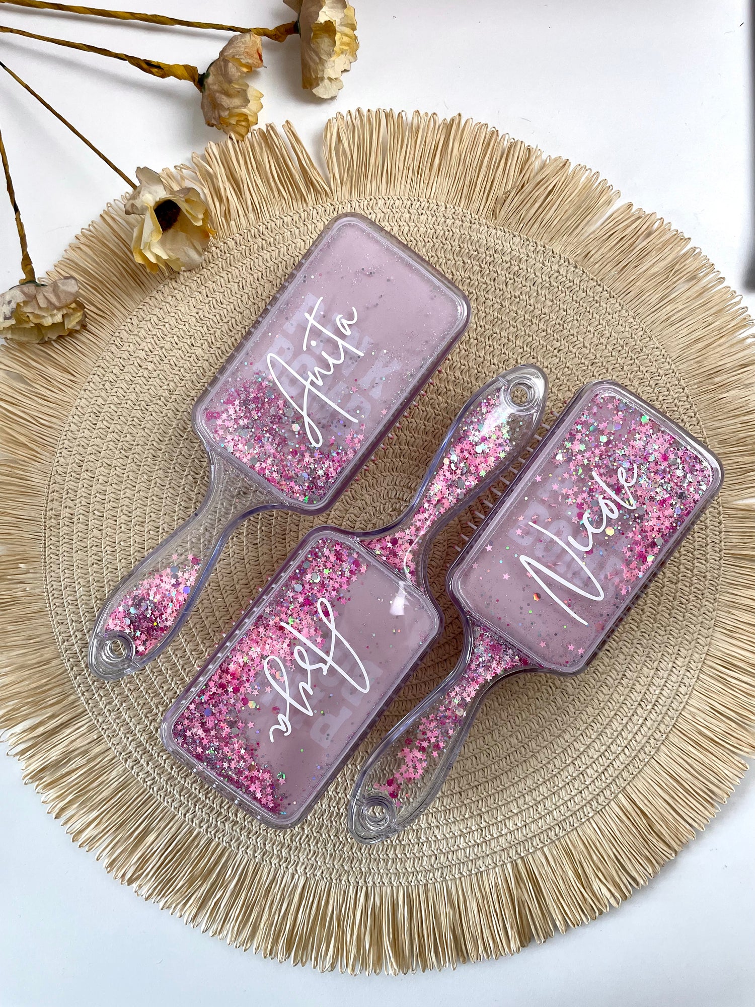 SPAZZOLA GLITTER QUADRATA