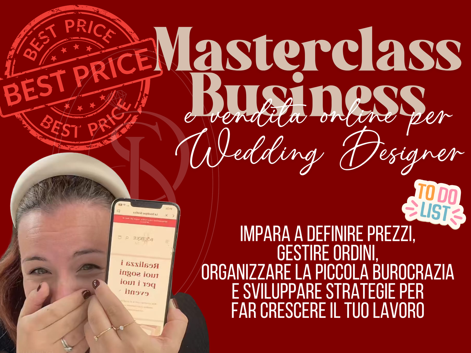 MASTERCLASS BUSINESS - Vendere e gestire il business nel Wedding Design